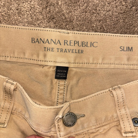 Banana Republic “the Traveler” slim khaki pants - Picture 2 of 4